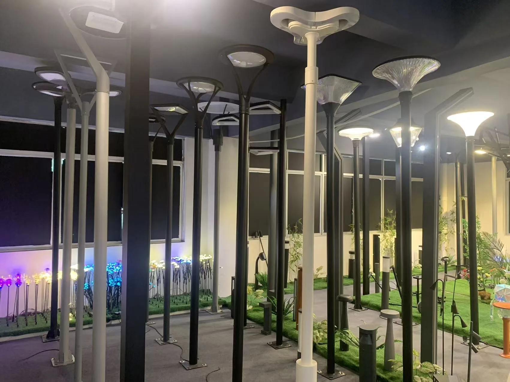 Outdoor lighting showroom overview